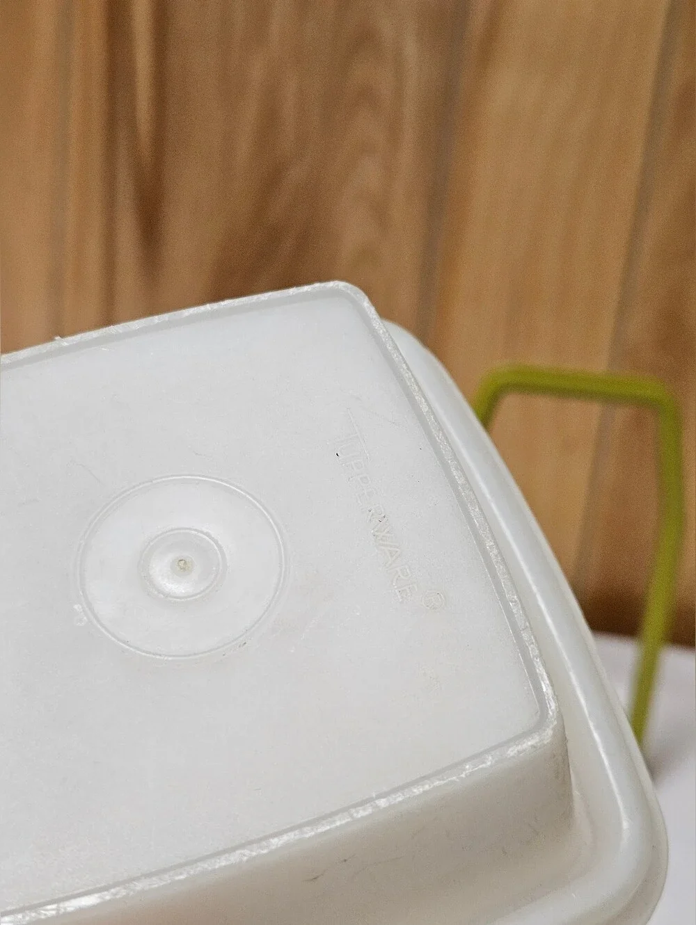 Tupperware Vintage Pickle Olive Keeper #1330-5 Pick-A-Deli Avocado Green 70's